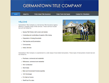 Tablet Screenshot of germantowntitle.com